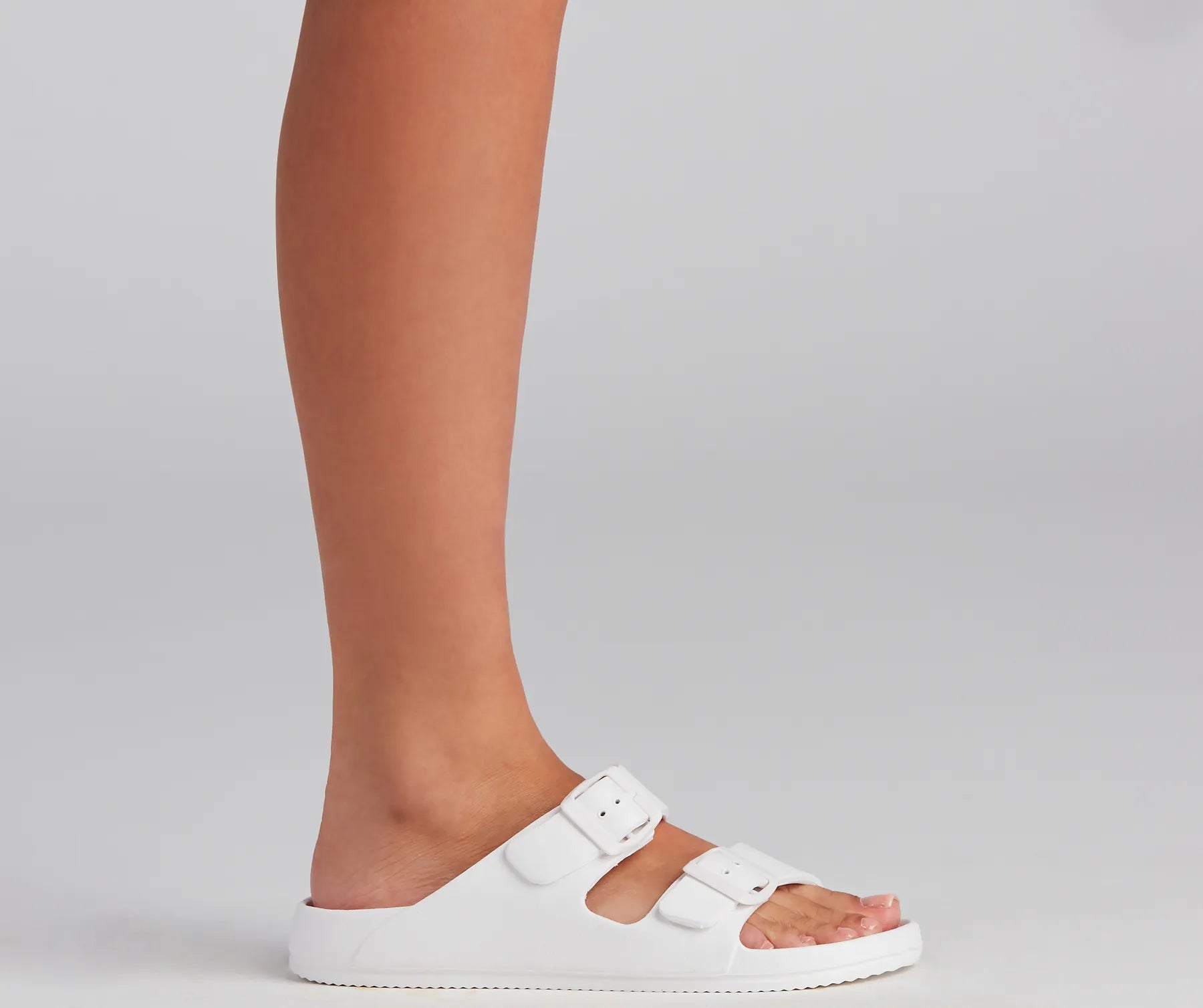 On Trend Double Buckle Sandals - Image 8