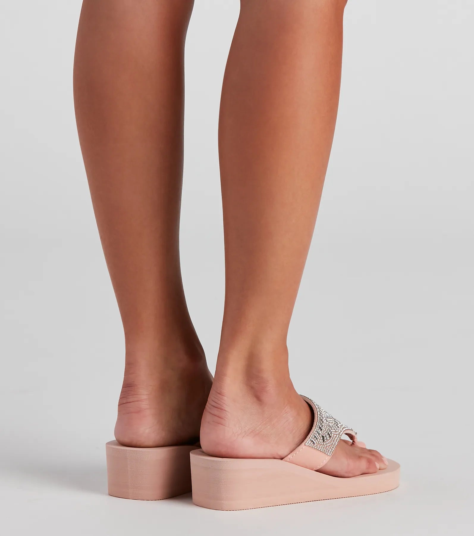 Standout In Glam Thong Wedge Sandals - Image 8