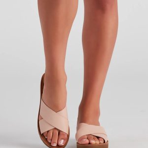 Cross My Mind Comfort Slide Sandals