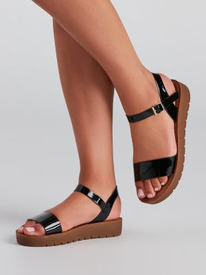 Stylish And Comfy PU Strap Sandals