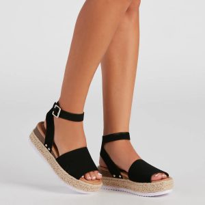 Effortless Nubuck Espadrille Sandals