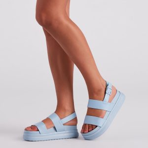 Stay Trendy Strappy Platform Sandals