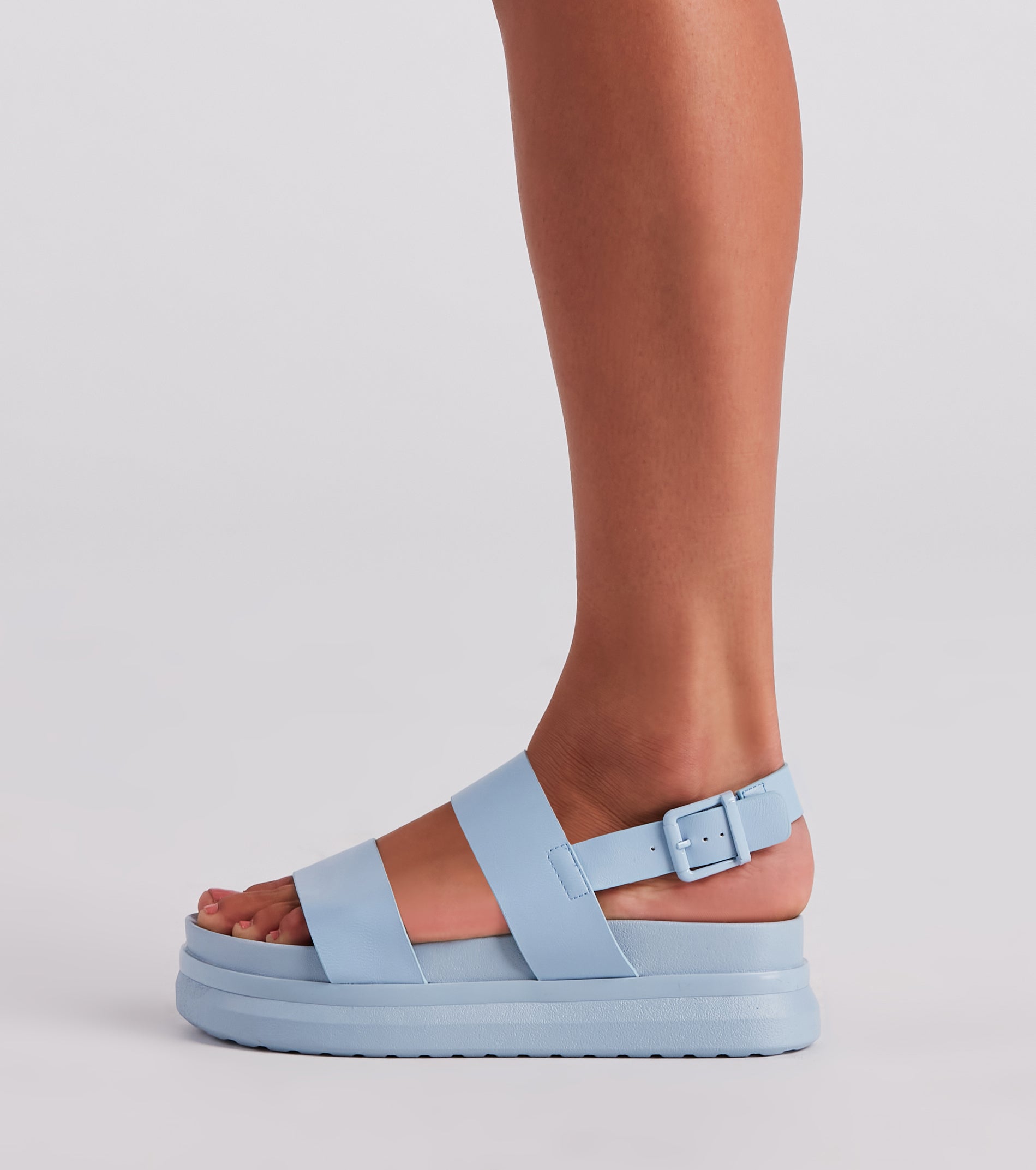 Stay Trendy Strappy Platform Sandals - Image 3