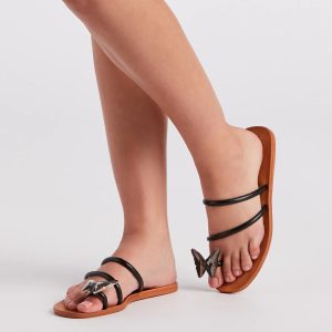 Spread The Fun Butterfly Thong Sandals