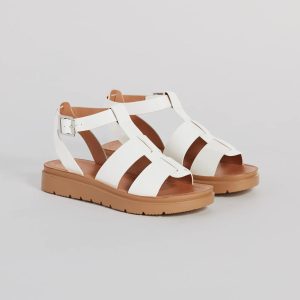 Next Level Gladiator Flat Platform Sandals