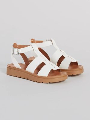 Next Level Gladiator Flat Platform Sandals