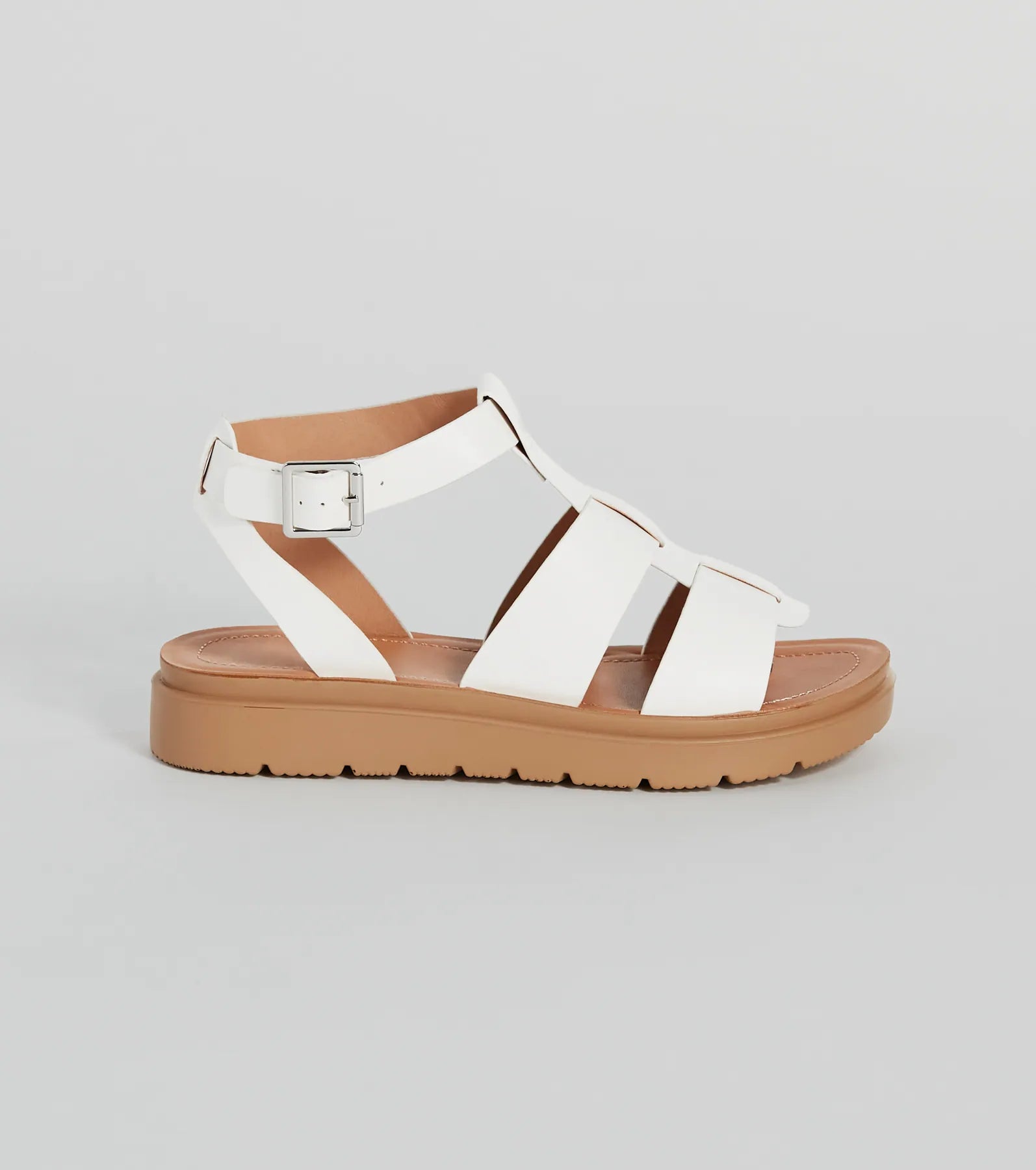 Next Level Gladiator Flat Platform Sandals - Image 2