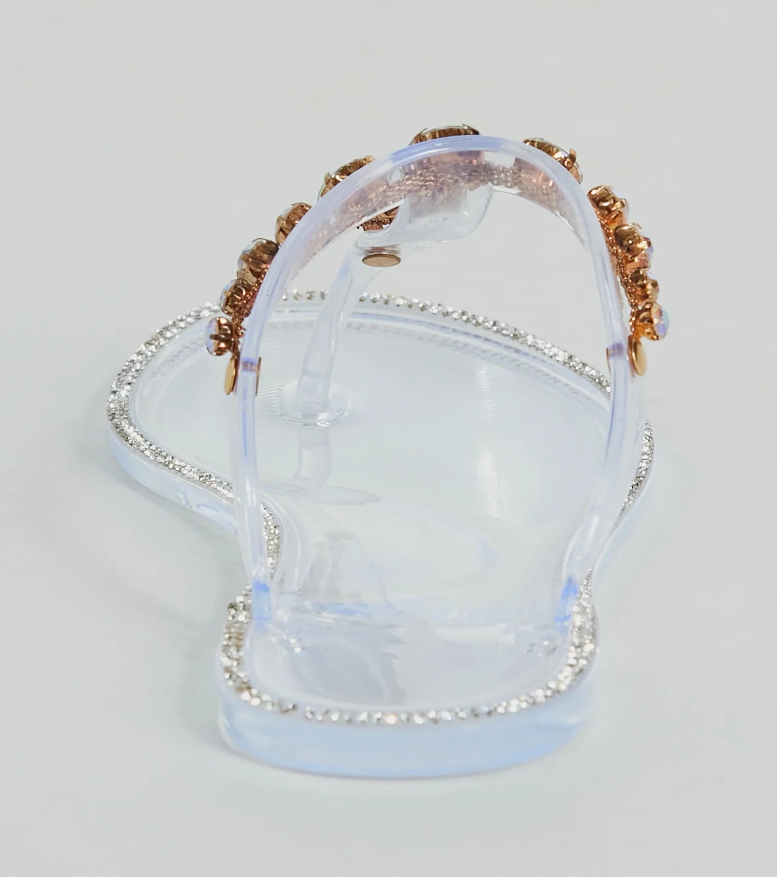 Glam Up Gemstone Strap Jelly Sandals - Image 8