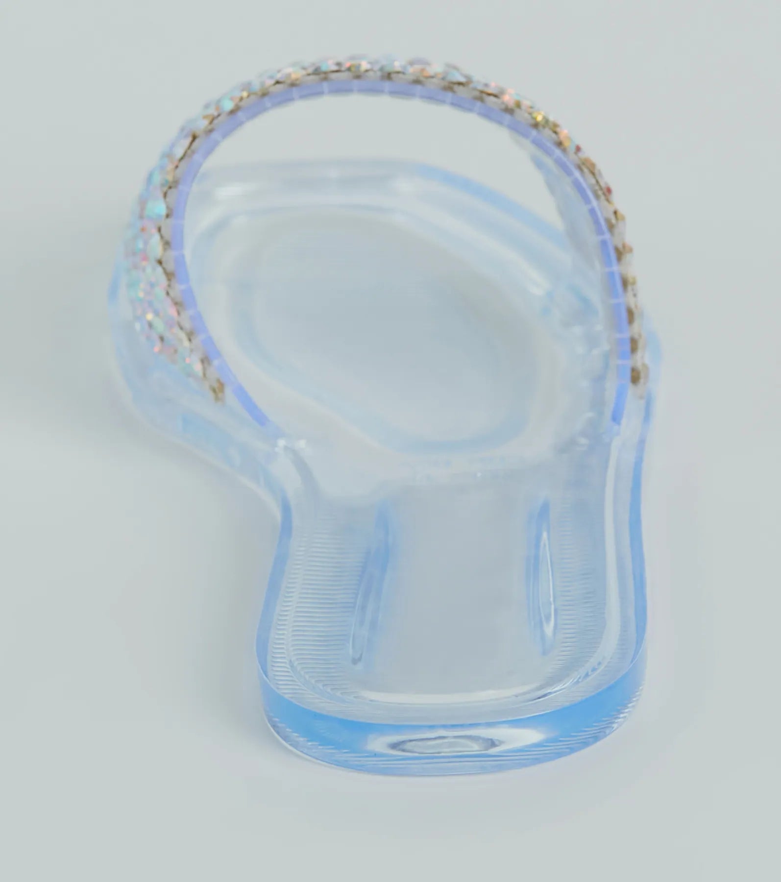 Slip Into Luxury Rhinestone Flat Jelly Sandals - Image 8