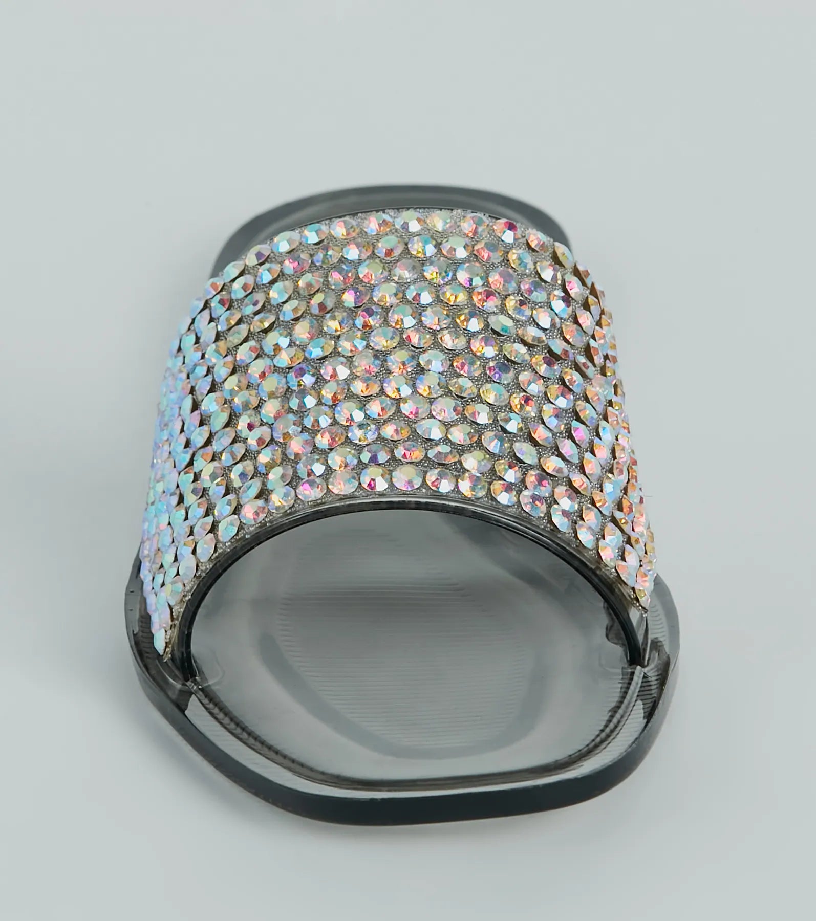 Slip Into Luxury Rhinestone Flat Jelly Sandals - Image 3