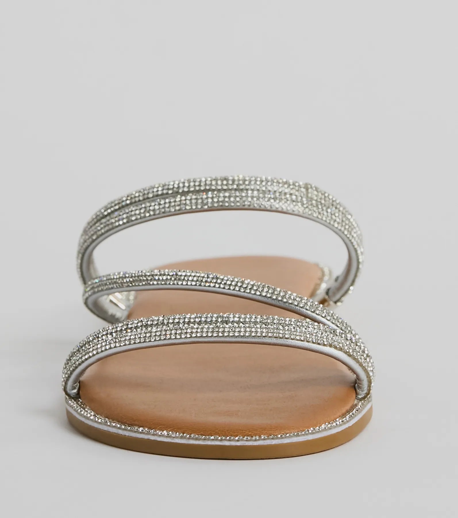 Fantastic Sparkle Rhinestone Strappy Flat Sandals - Image 7