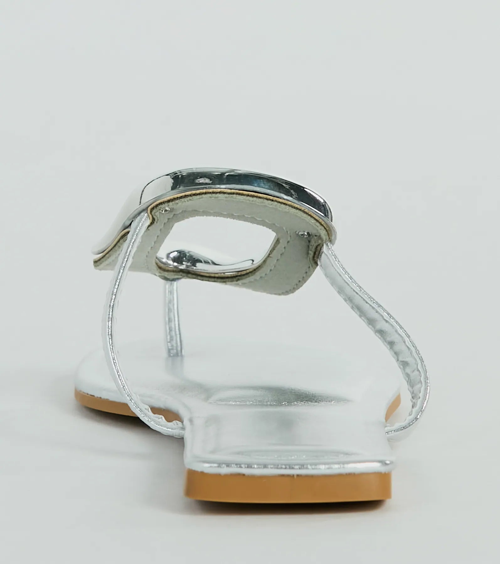 Minimalistic Elegance Square Ring Flat Sandals - Image 8