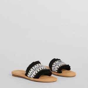 Summer Glam Espadrille Sequin Fringe Sandals