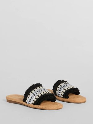 Summer Glam Espadrille Sequin Fringe Sandals