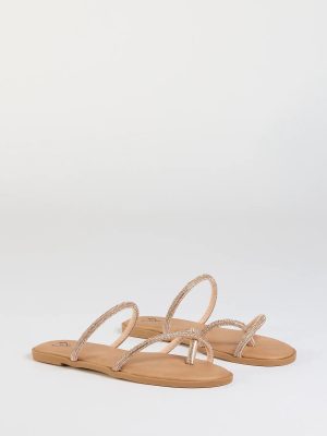 Always Shining Rhinestone Strappy Sandals