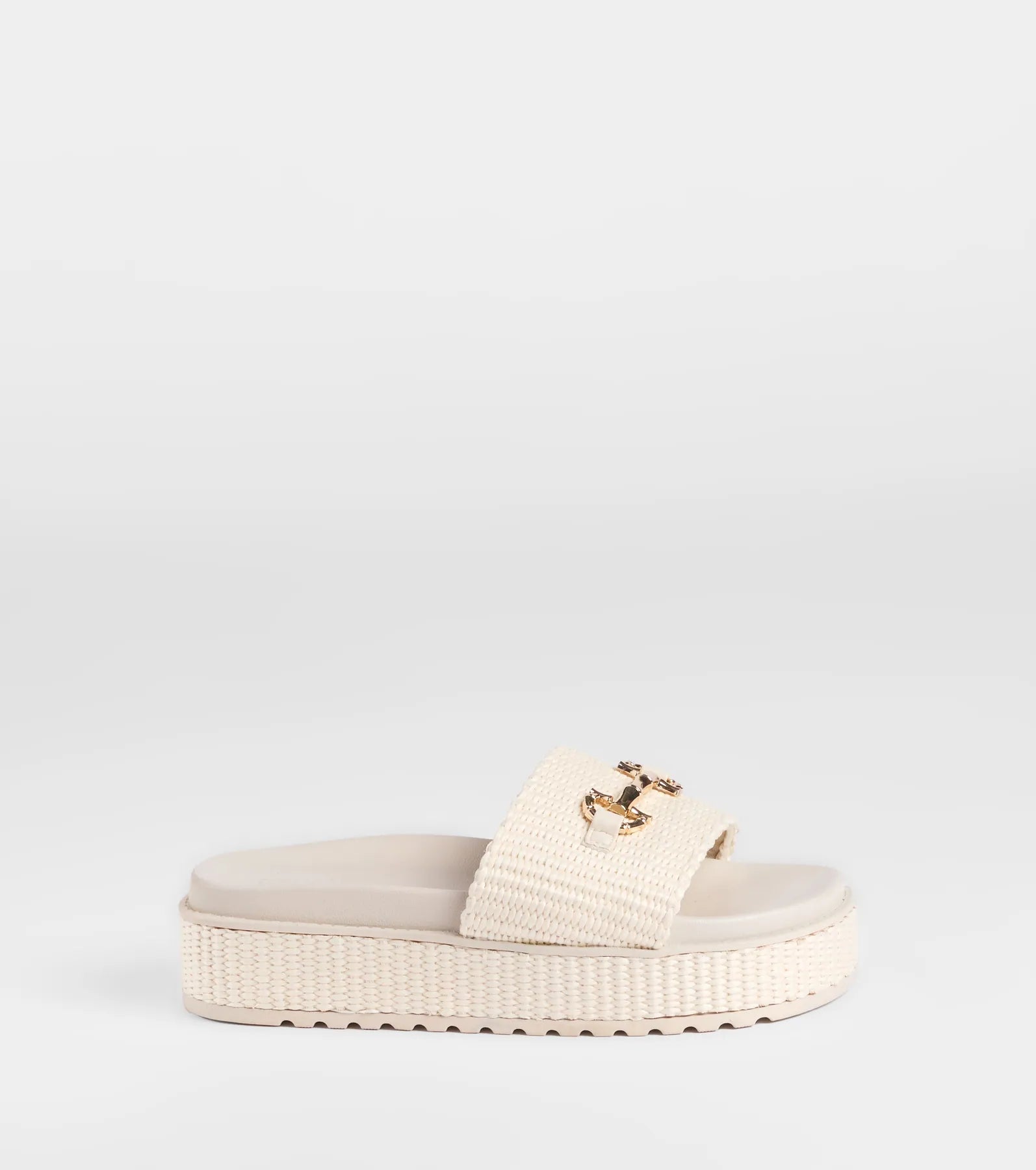 Slide Into Spring Platform Straw Sandals - Image 10