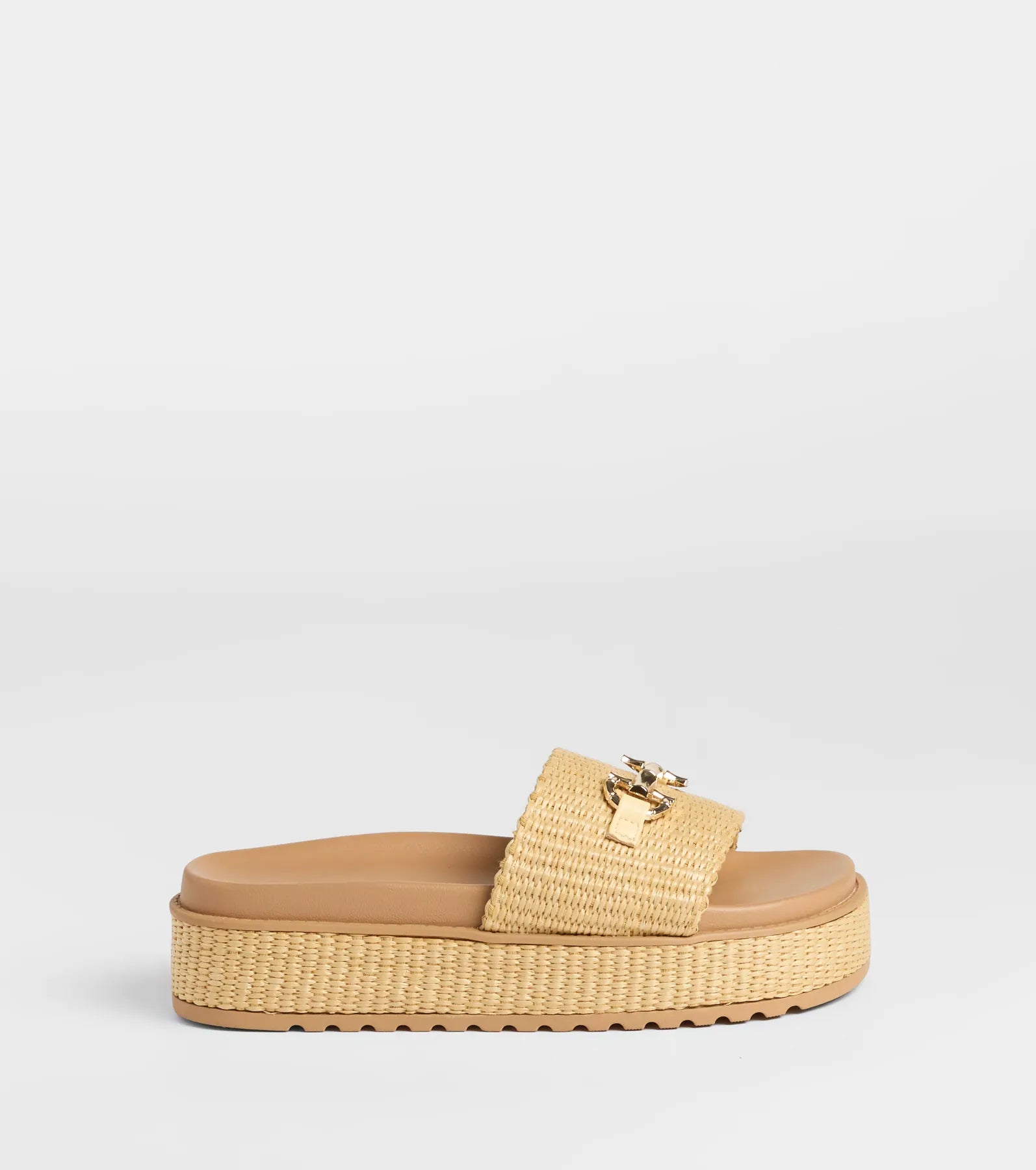 Slide Into Spring Platform Straw Sandals - Image 6
