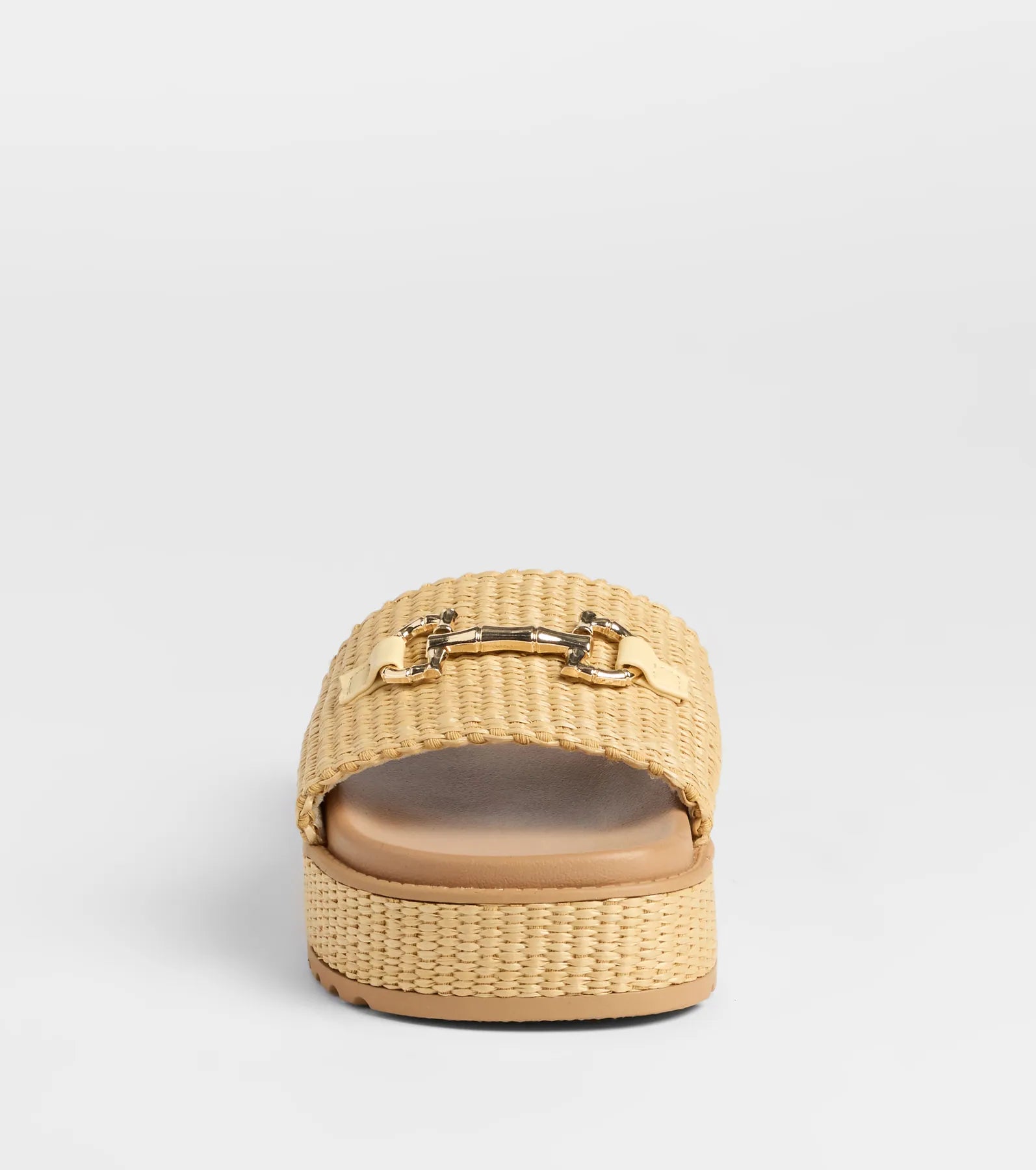 Slide Into Spring Platform Straw Sandals - Image 7