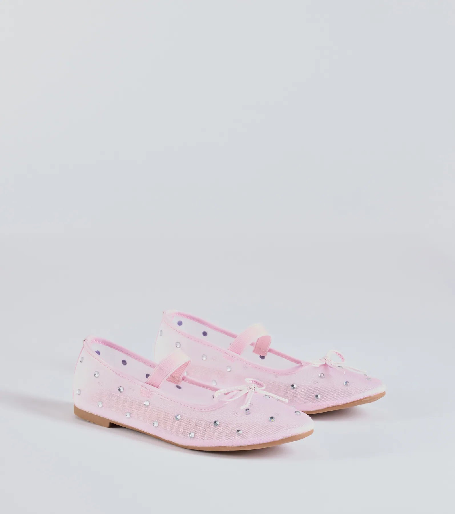 Sparkle And Shine Rhinestone Bow Ballet Flats - Image 5