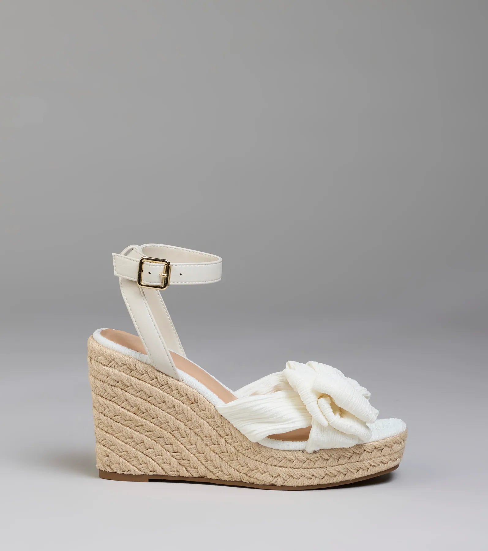 Sunny Day Plans Bow Espadrille Wedges - Image 2