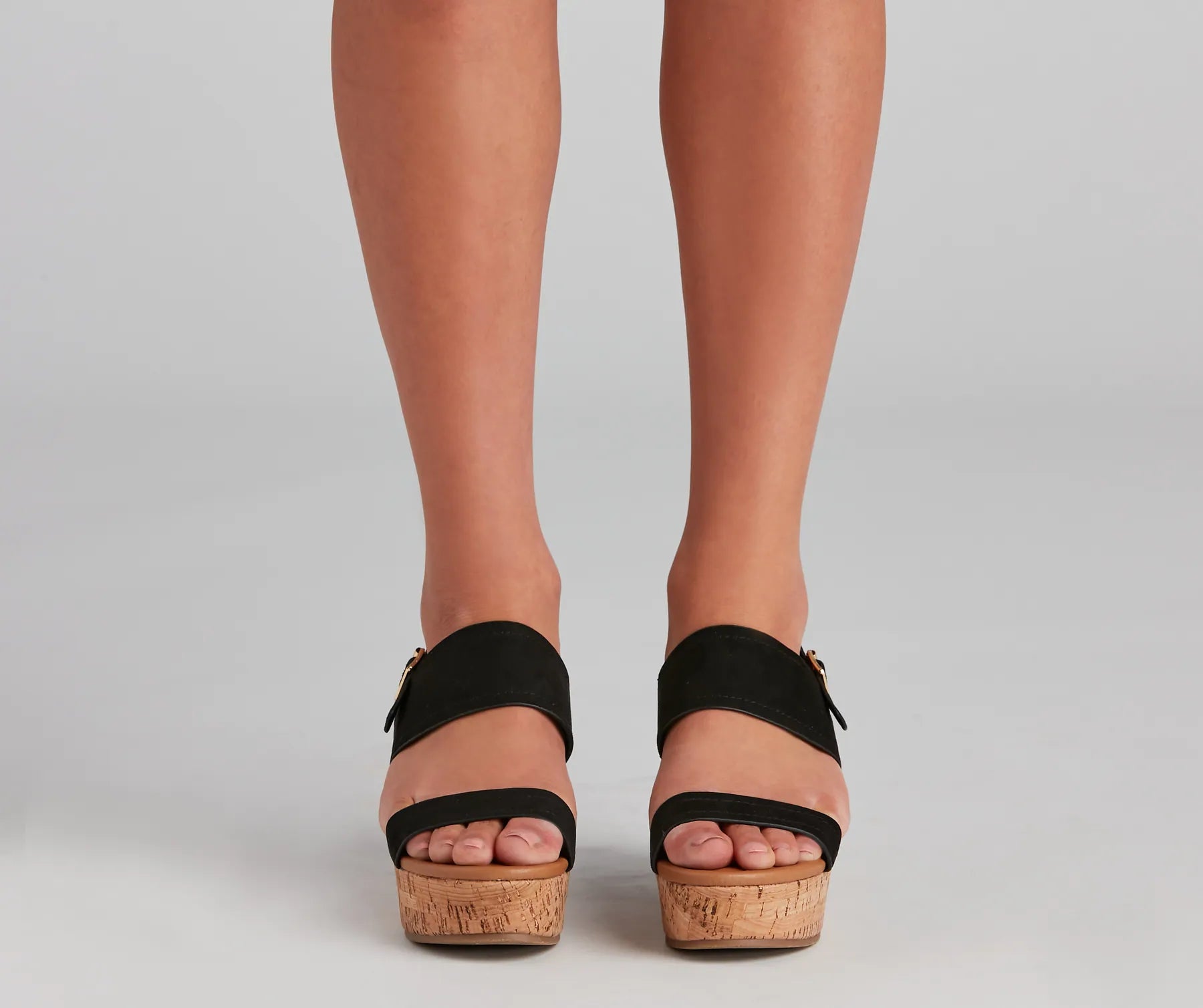 Pop The Cork Sling Back Wedges - Image 3