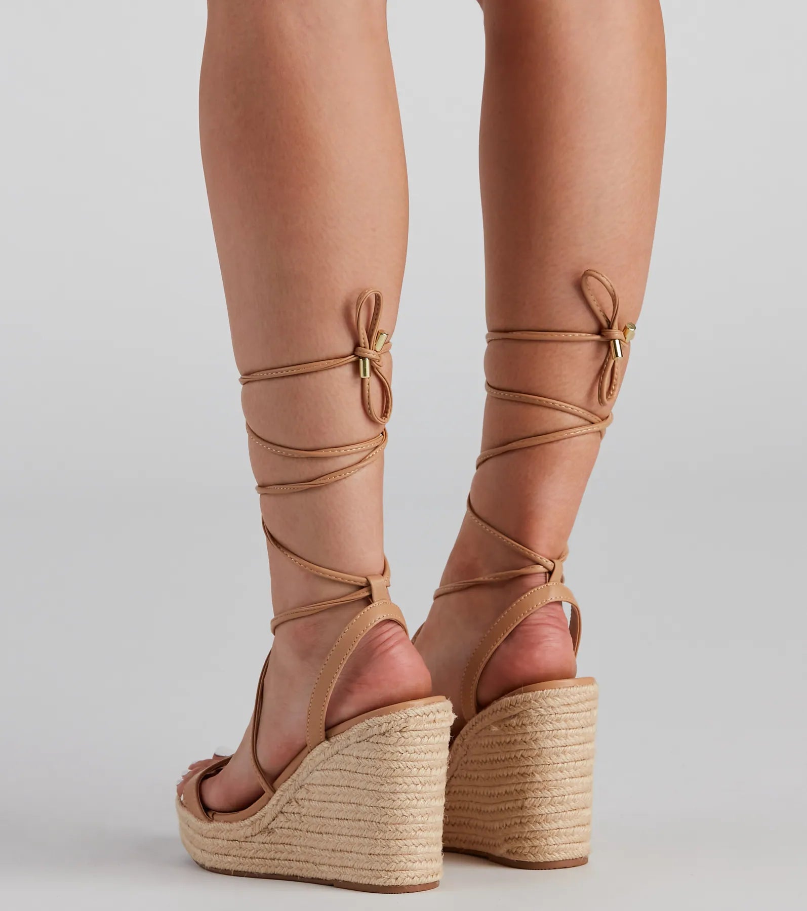 Spring Things Lace-Up Espadrille Wedges - Image 2