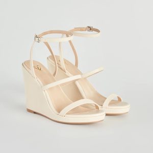 In The Sun Strappy Platform Wedges