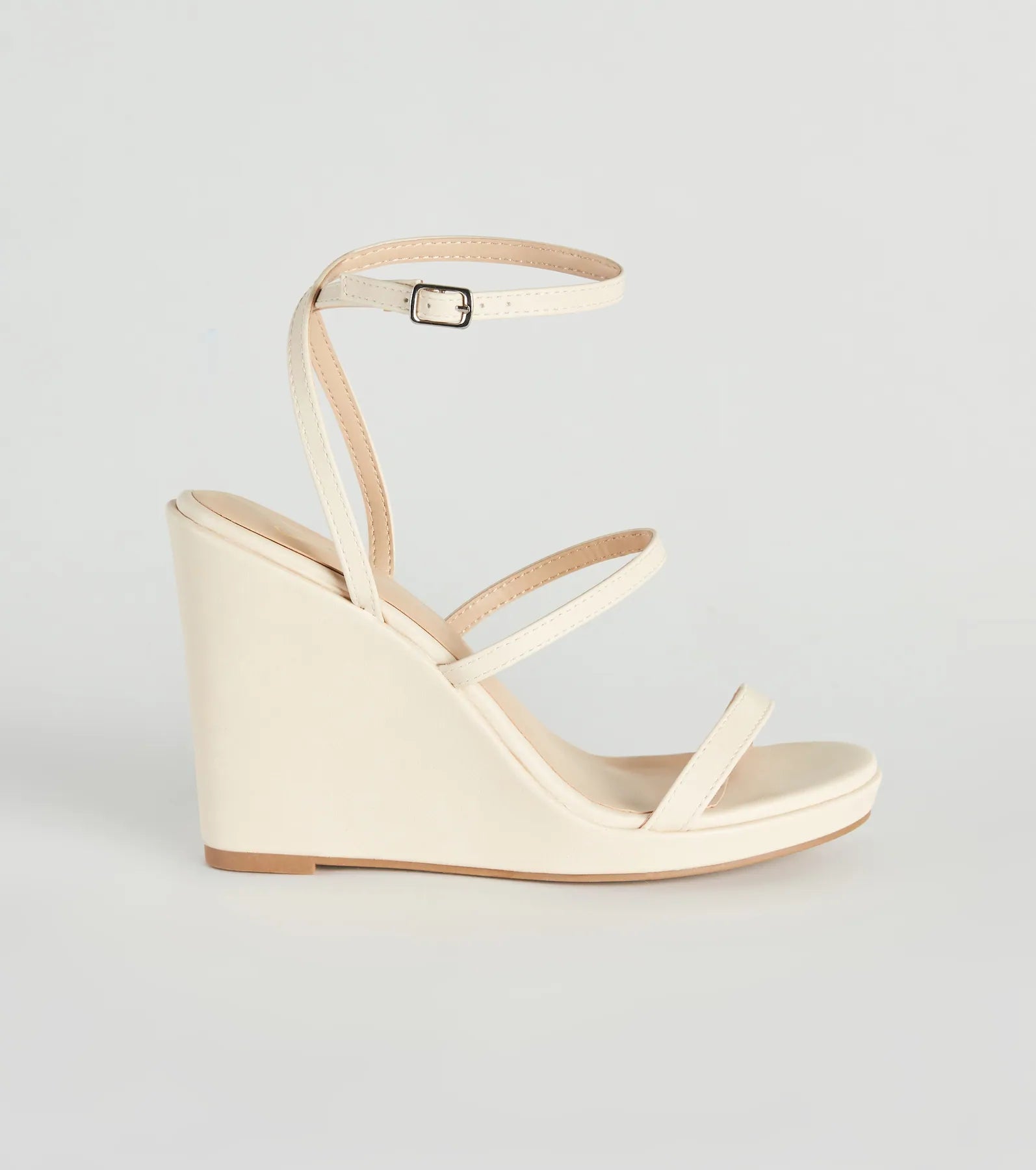In The Sun Strappy Platform Wedges - Image 2