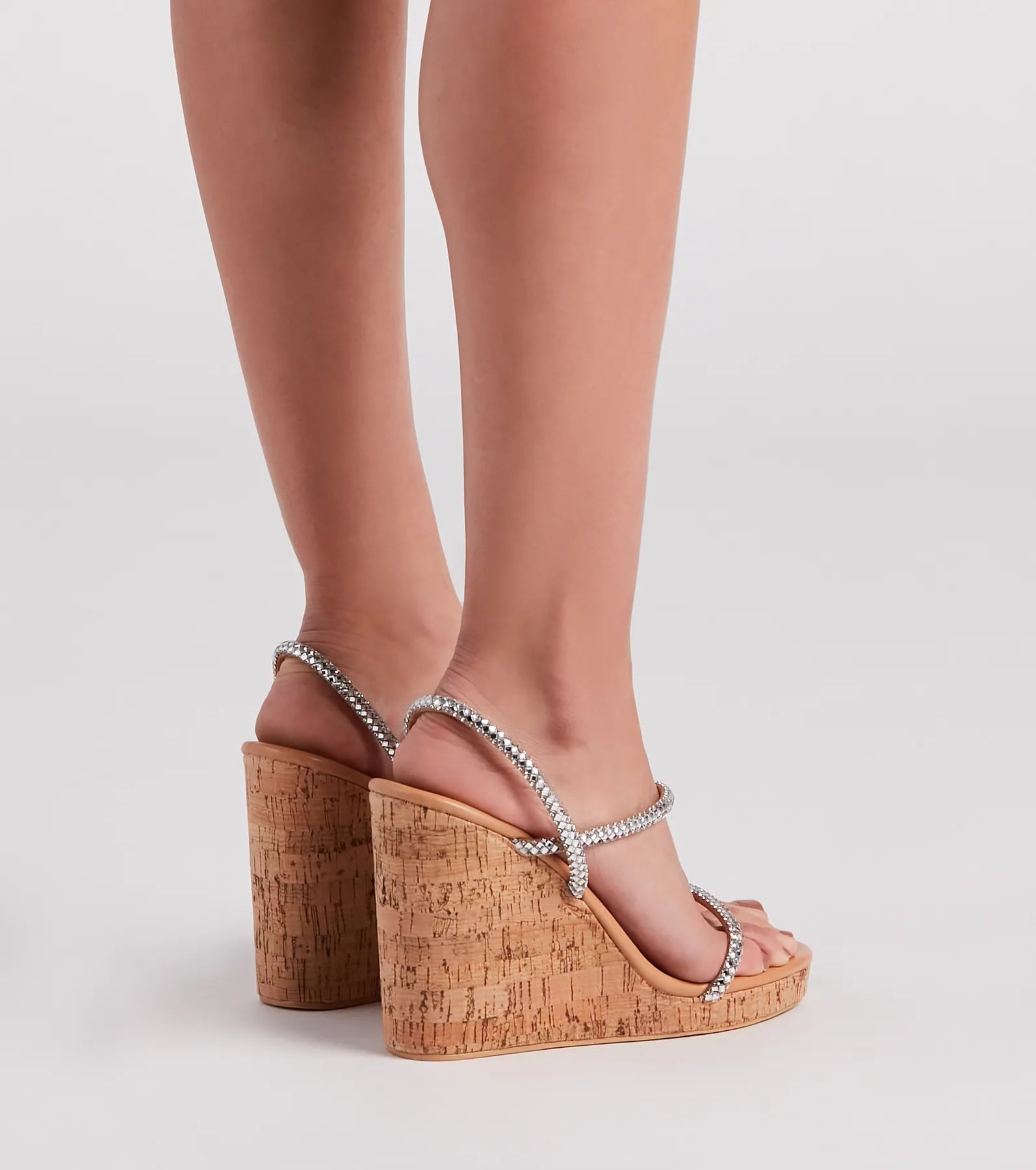 Next Level Luxe Rhinestone Strap Wedges - Image 4