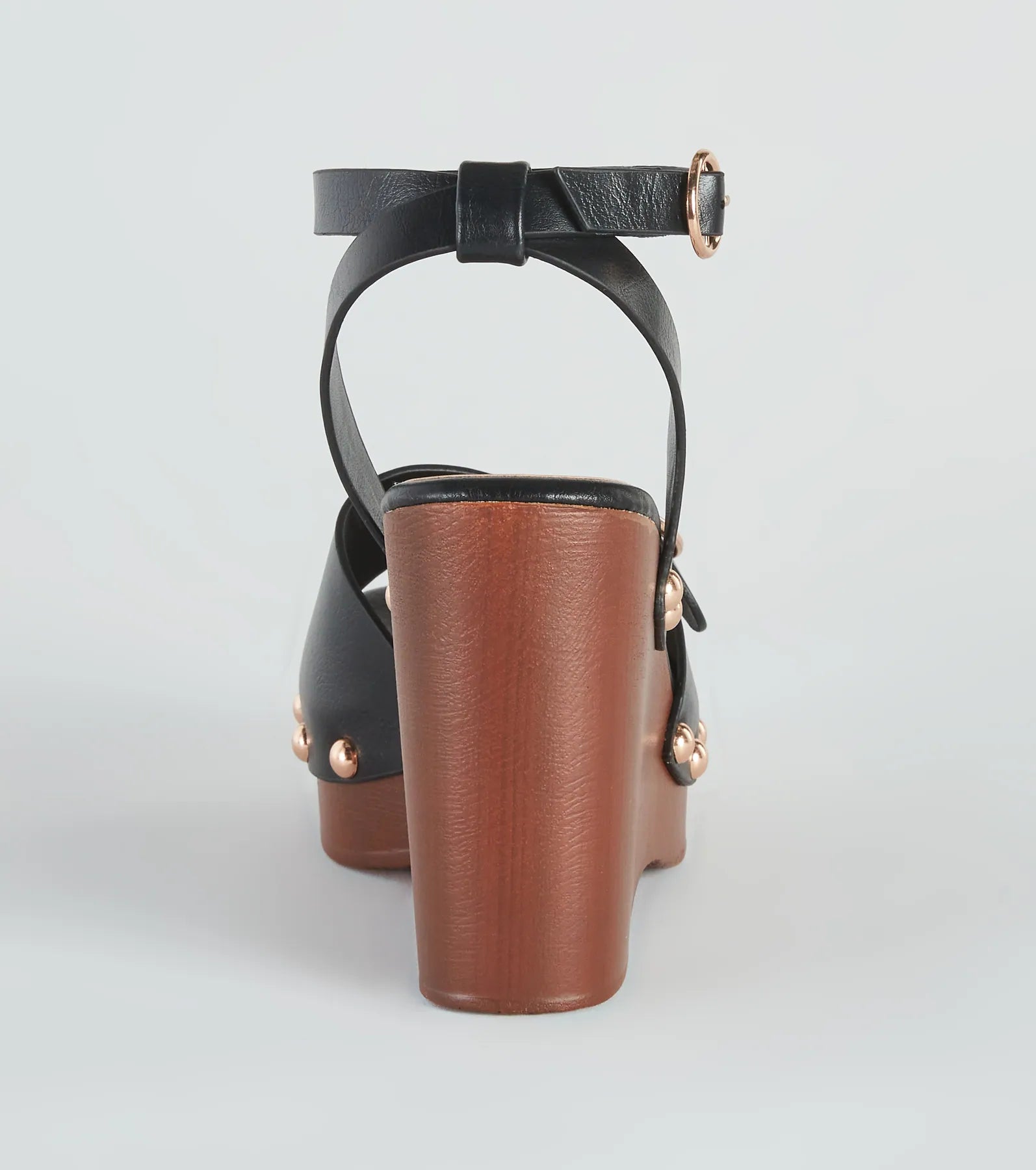 Away This Weekend Buckle Platform Wedges - Image 4