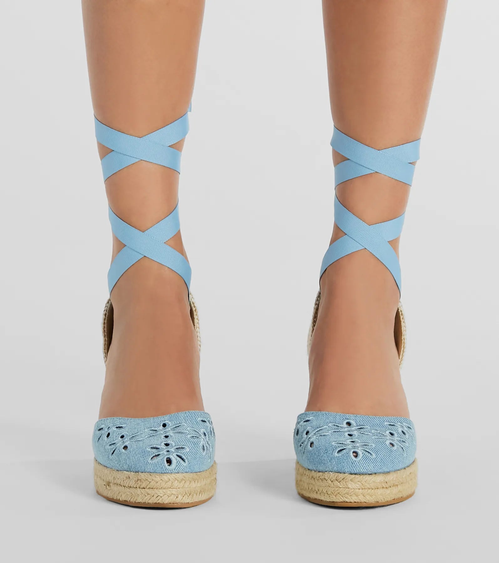 Cute Vibes Flower-Detail Espadrille Wedges - Image 2