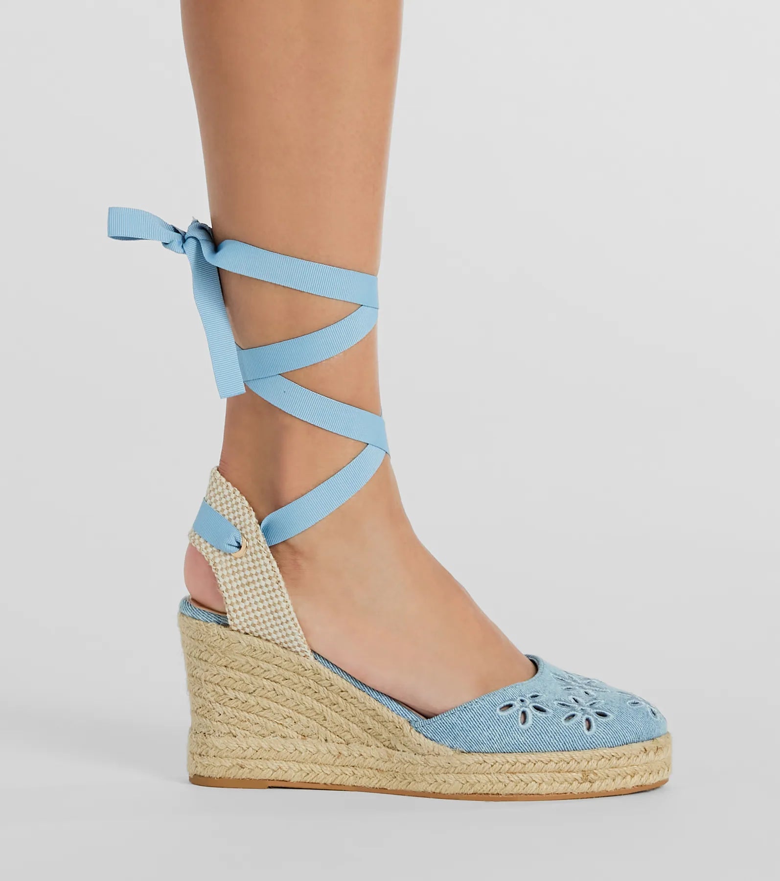 Cute Vibes Flower-Detail Espadrille Wedges - Image 3