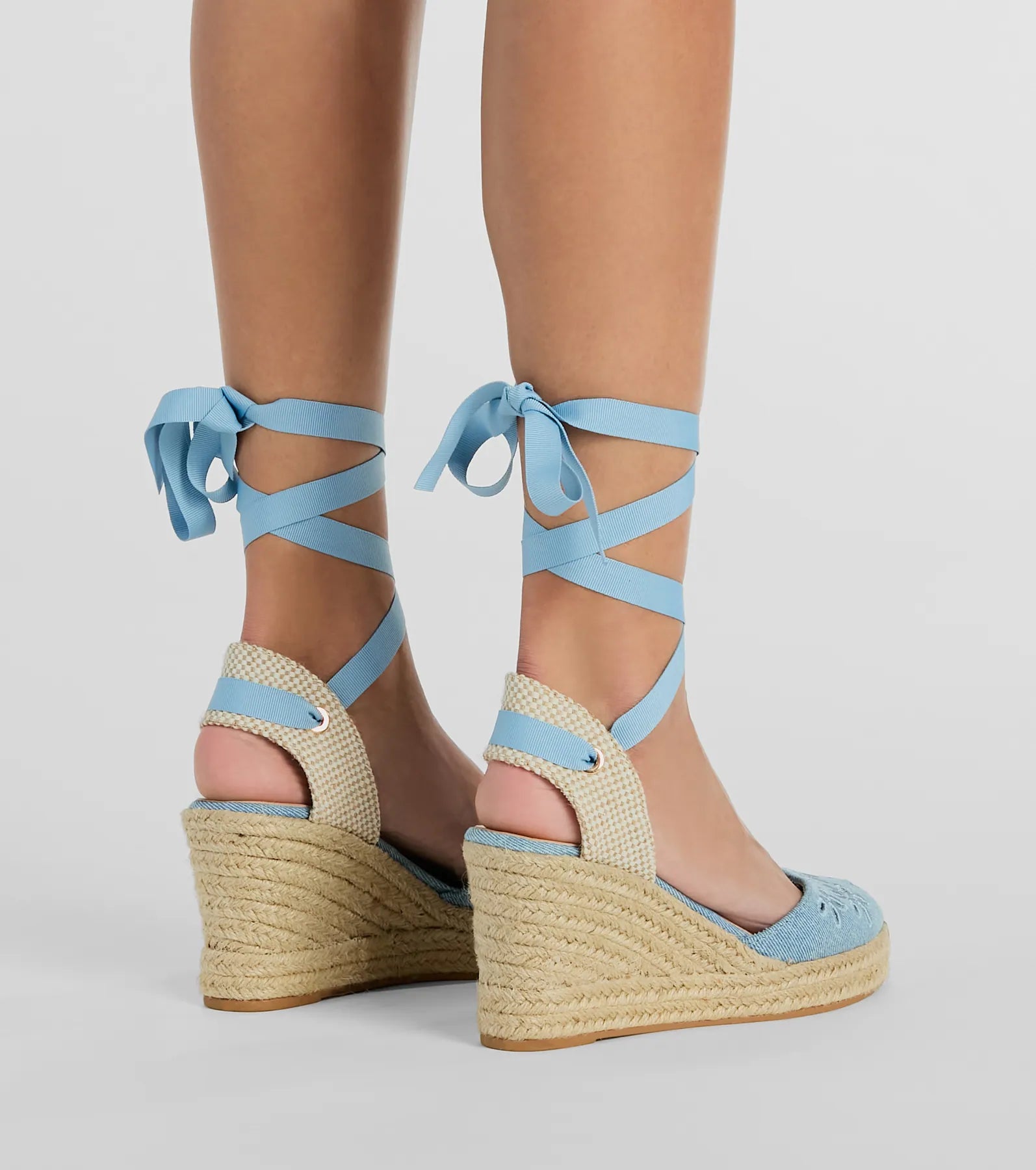 Cute Vibes Flower-Detail Espadrille Wedges - Image 4
