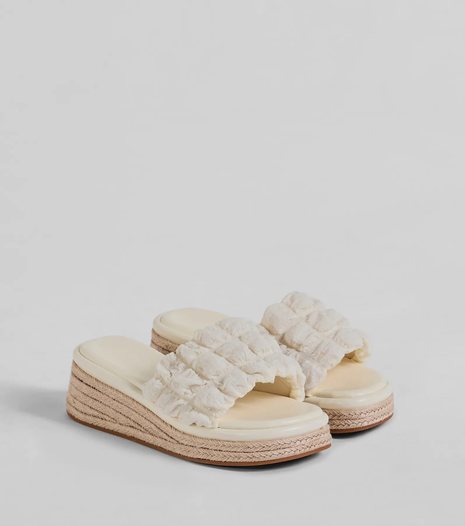 A Perfect Day Puff Espadrille Wedge Sandals - Image 5