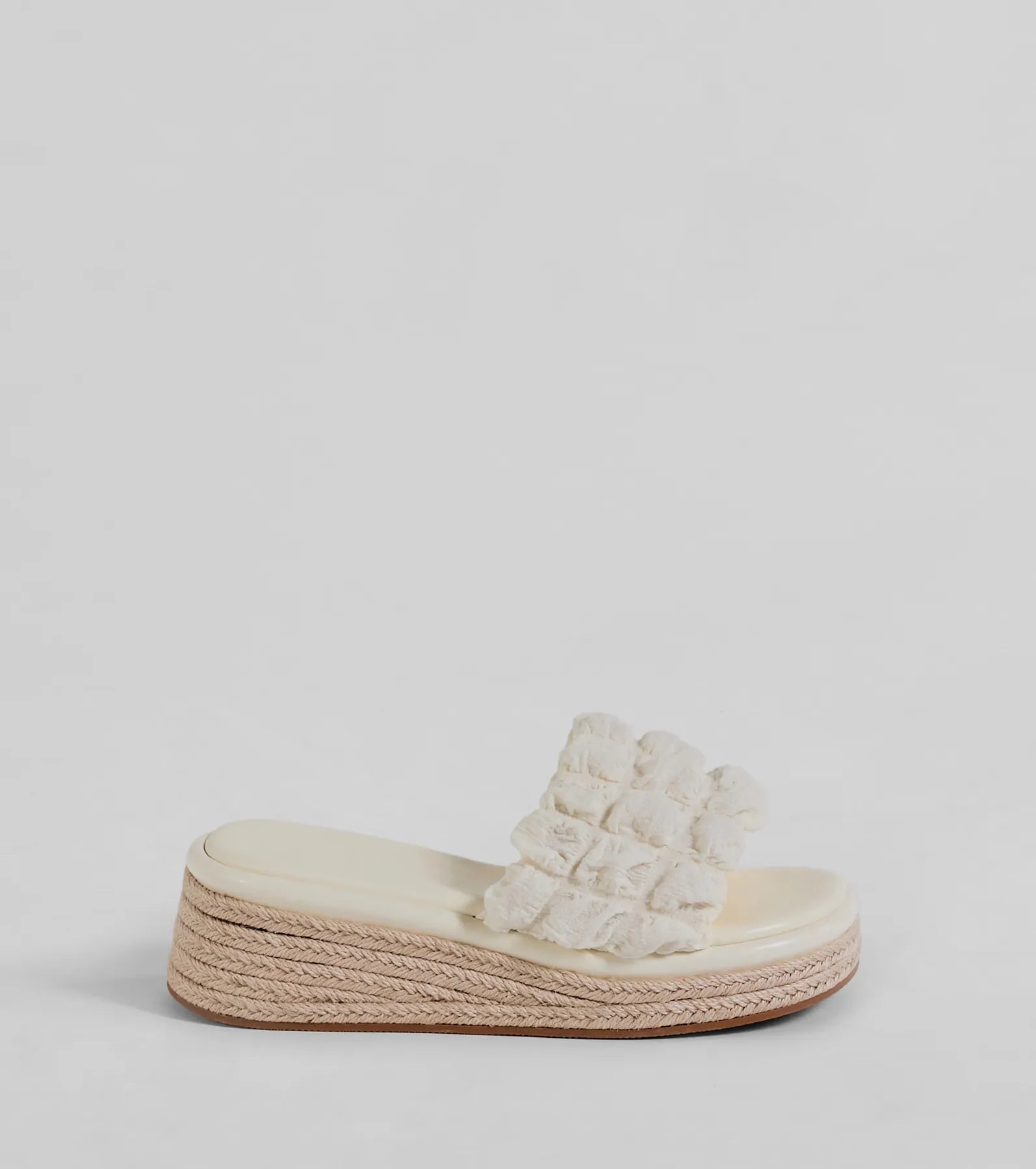 A Perfect Day Puff Espadrille Wedge Sandals - Image 6