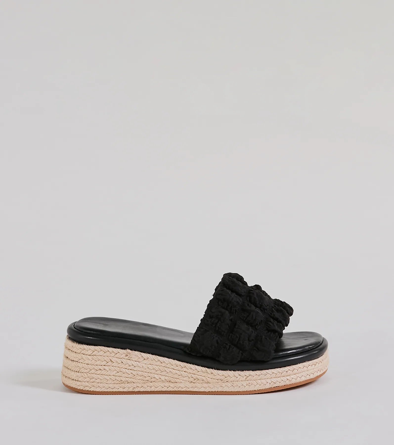 A Perfect Day Puff Espadrille Wedge Sandals - Image 2