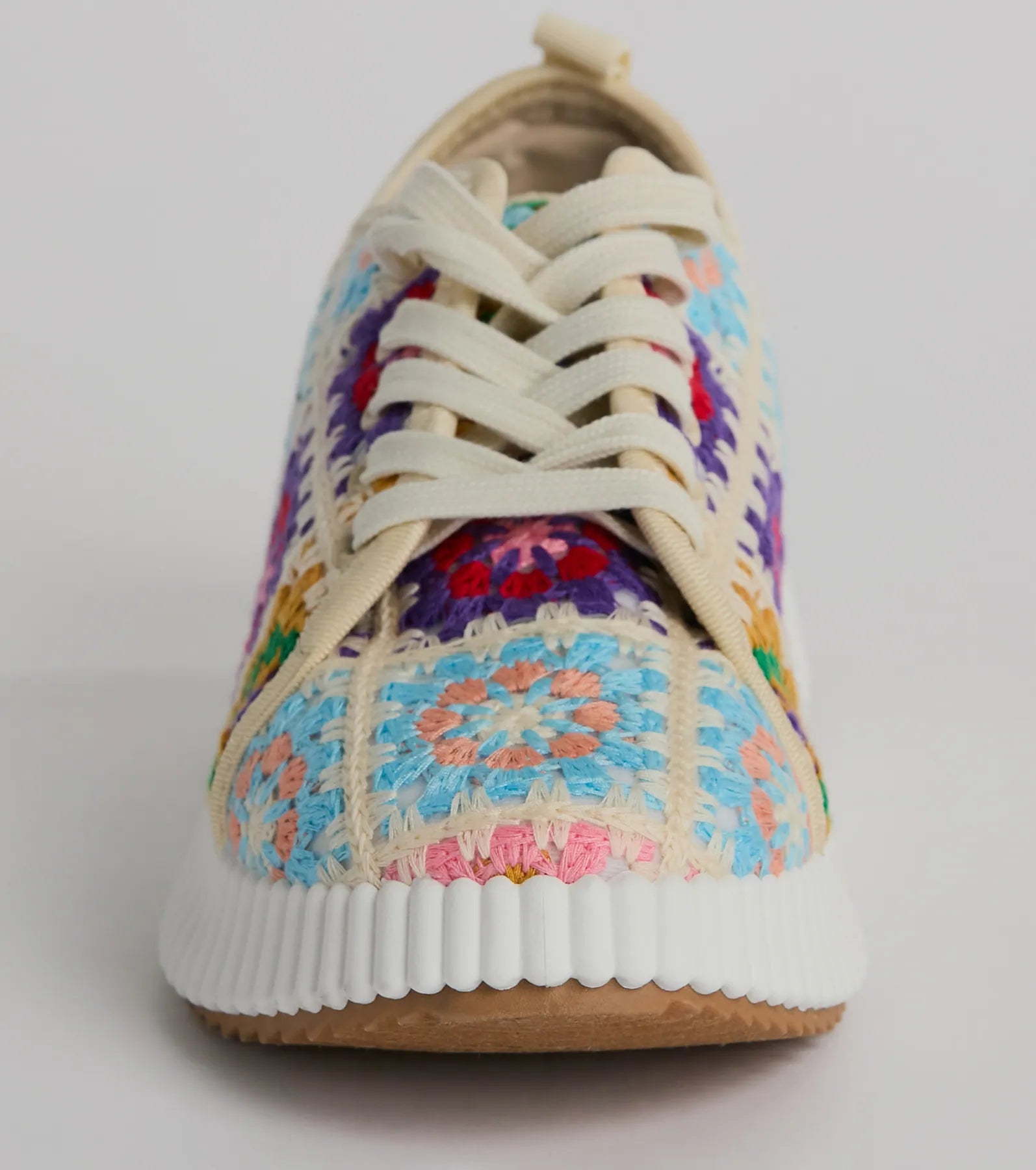 Flower Child Crochet Platform Sneakers - Image 3