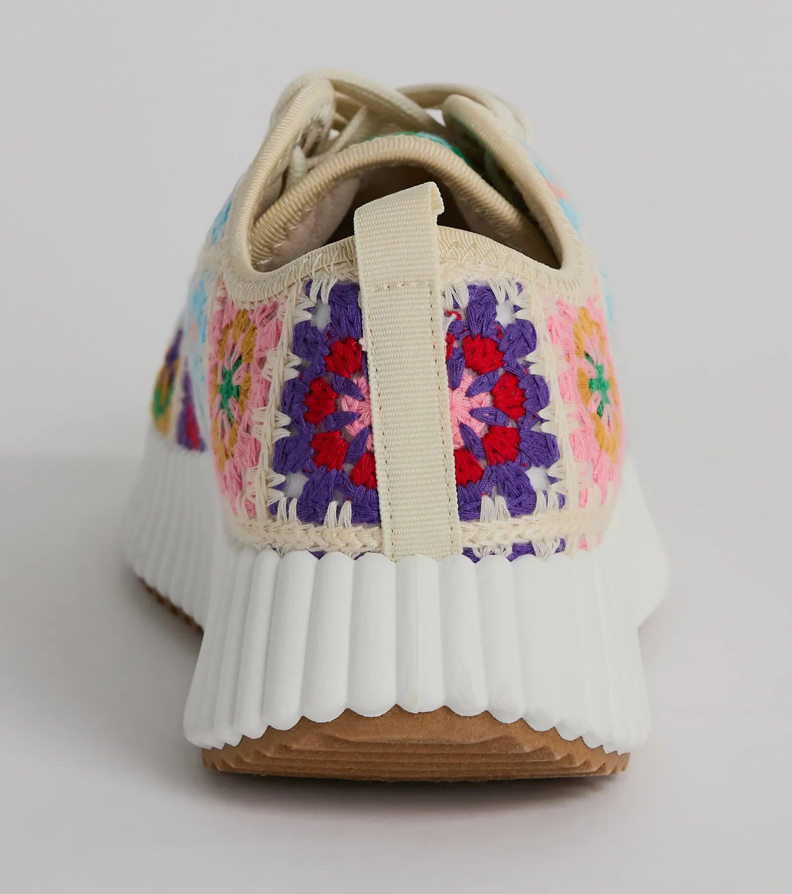 Flower Child Crochet Platform Sneakers - Image 4