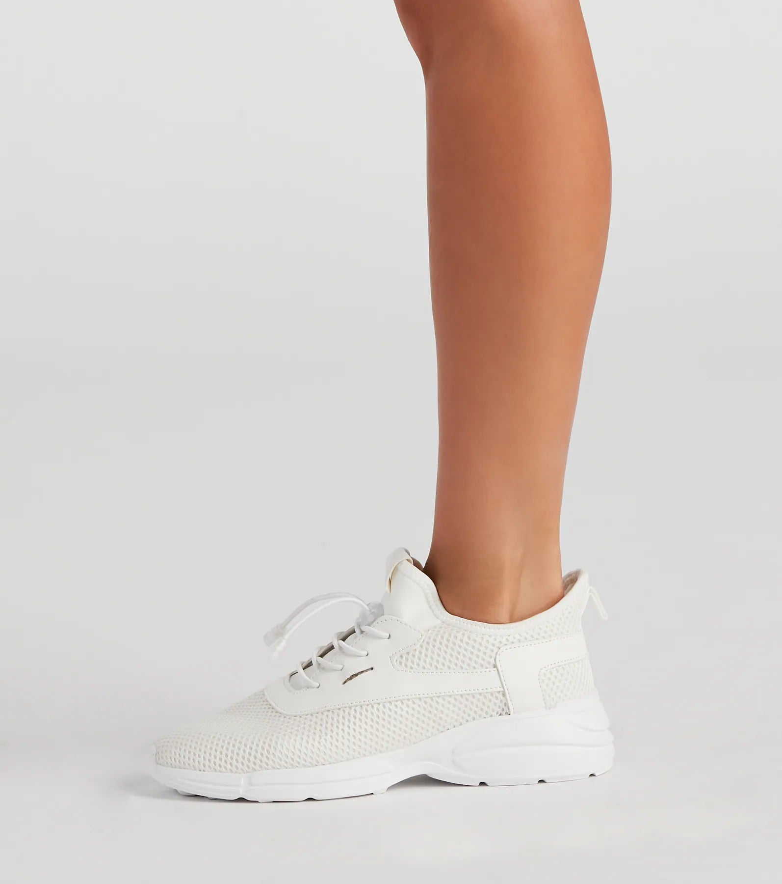 Casual Cool-Girl Vibes Knit Sneakers - Image 3