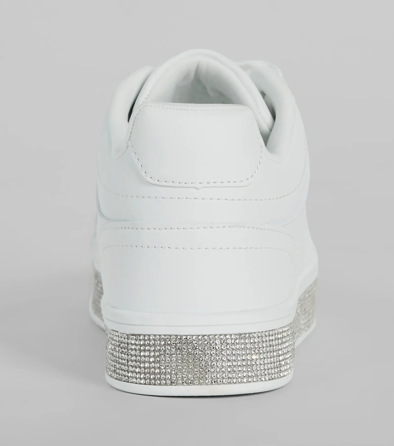 Playful Shimmer Rhinestone Trim Platform Sneakers - Image 8